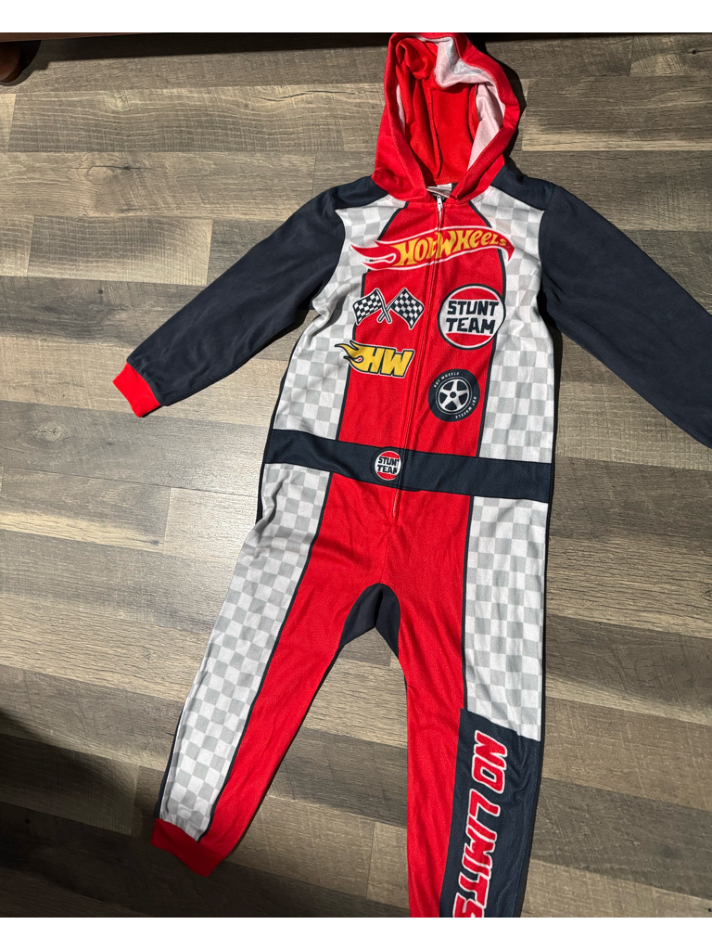 Hot Wheels Red  Black Kids Racing Pajamas  Brand Hot Wheels